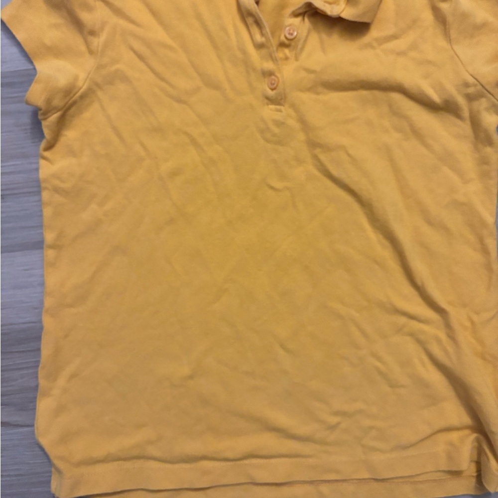 The Children's Place Yellow Short Sleeve Polo Tee
